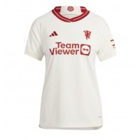 Camiseta Manchester United Victor Lindelof #2 Tercera Equipación Replica 2023-24 para mujer mangas cortas